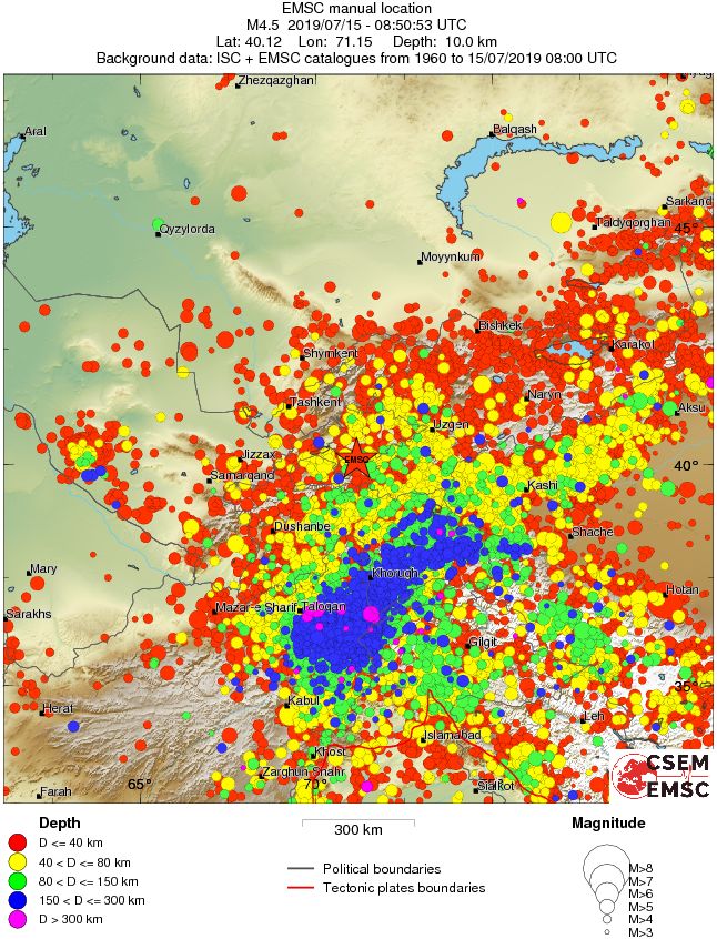 wide historical seismicity