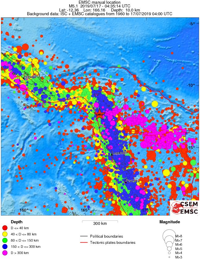wide historical seismicity