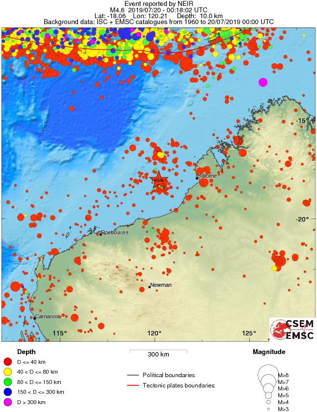 wide historical seismicity