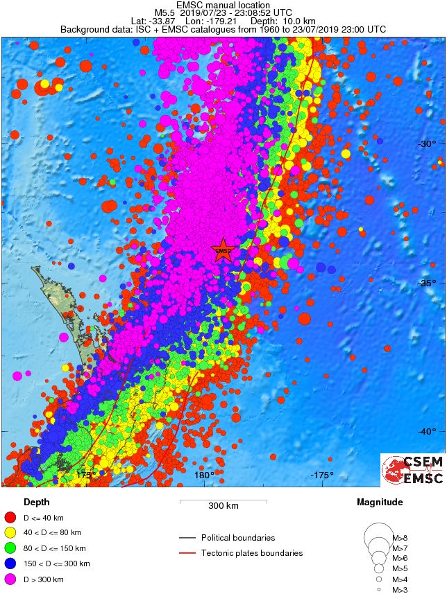 wide historical seismicity
