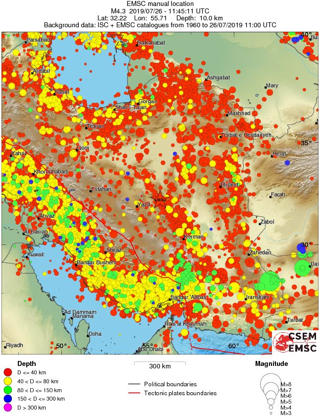 wide historical seismicity