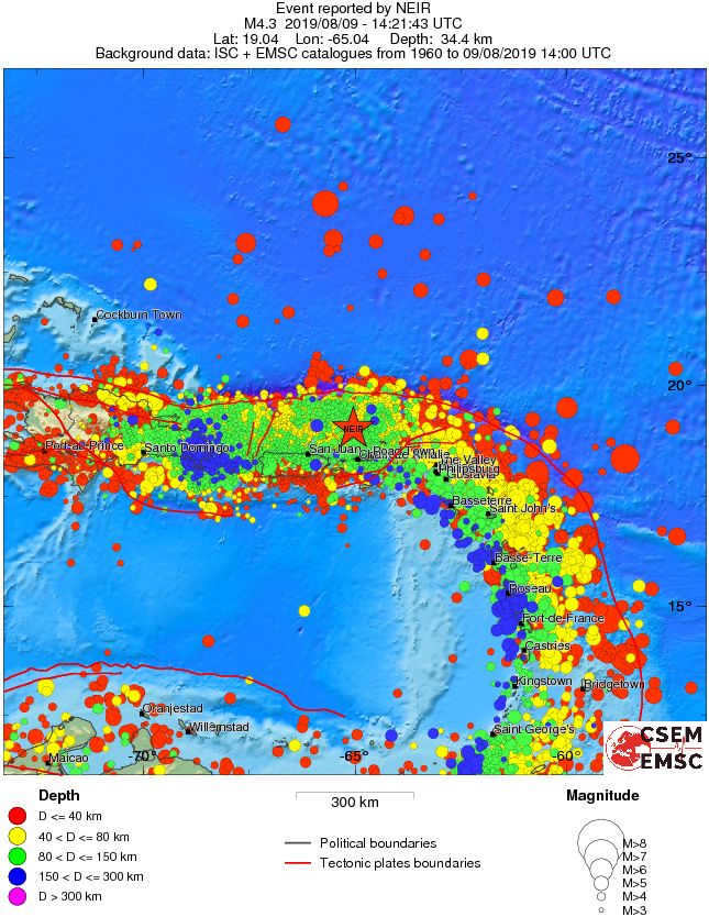 wide historical seismicity