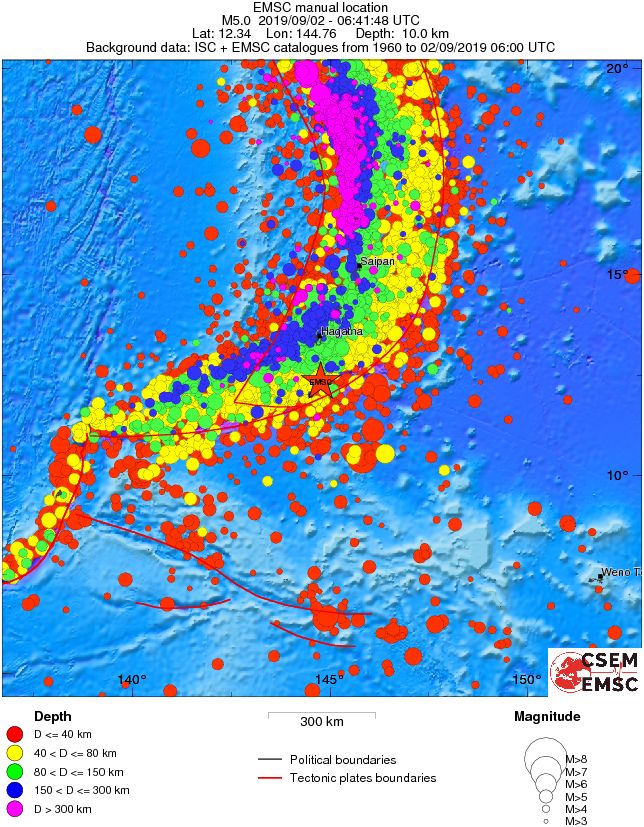 wide historical seismicity