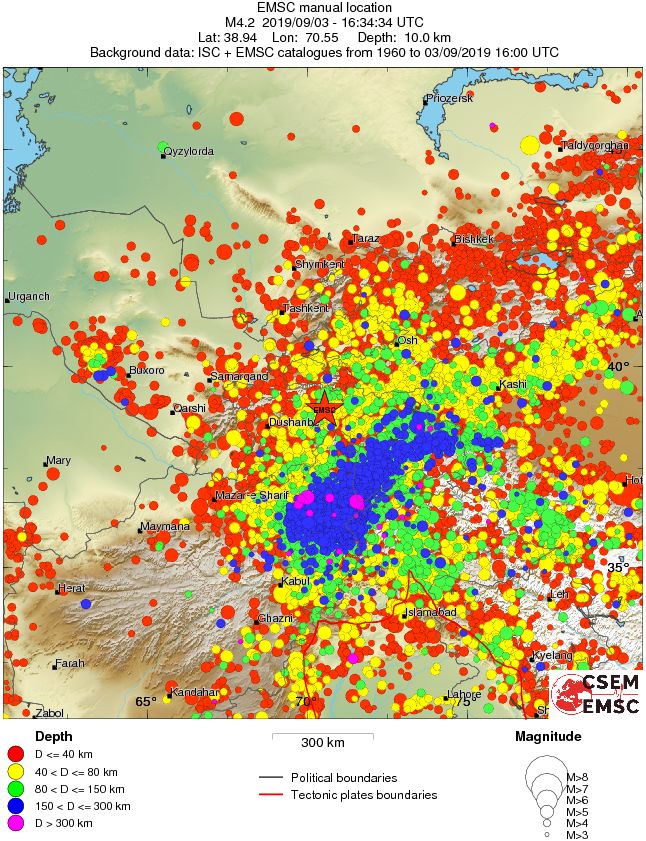 wide historical seismicity