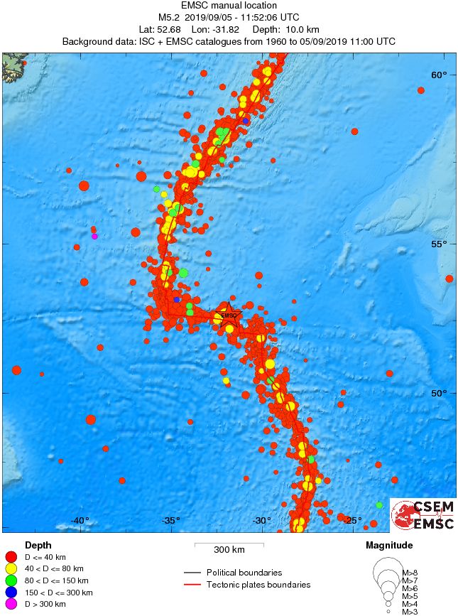 wide historical seismicity