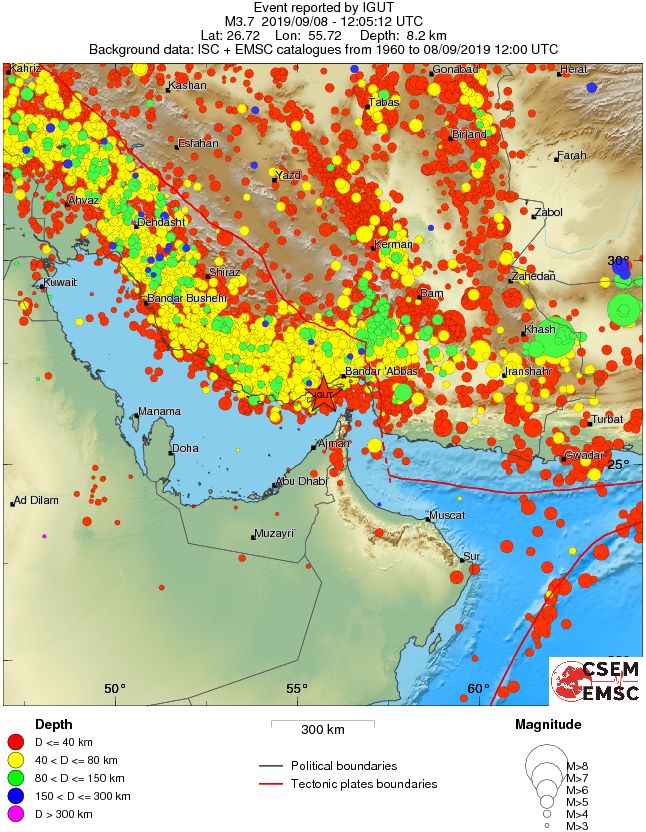 wide historical seismicity