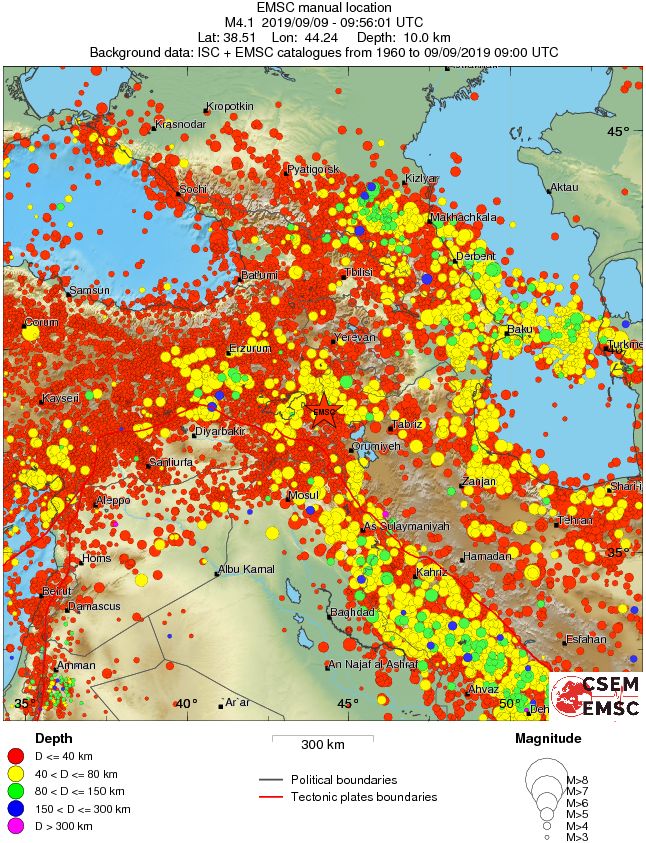wide historical seismicity