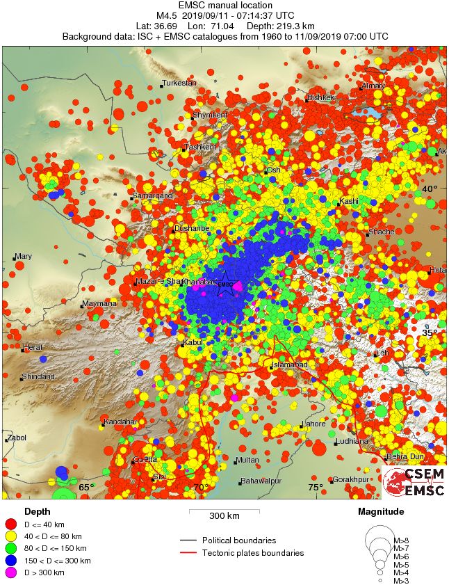 wide historical seismicity