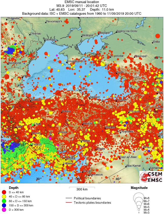 wide historical seismicity