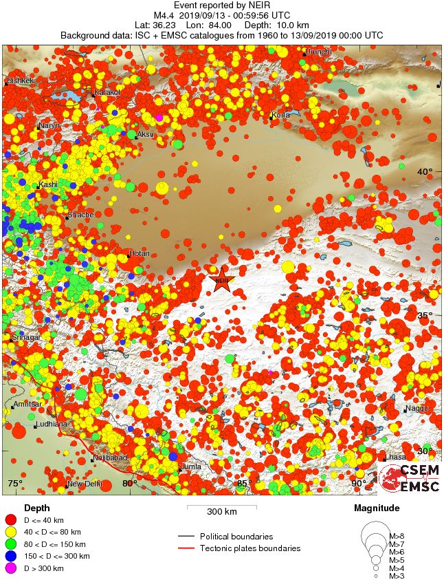 wide historical seismicity