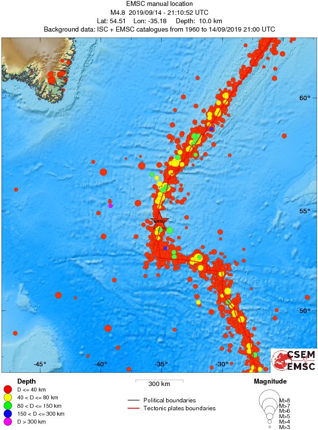 wide historical seismicity
