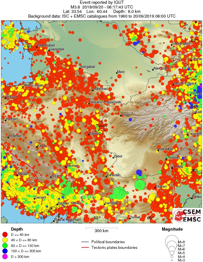 wide historical seismicity