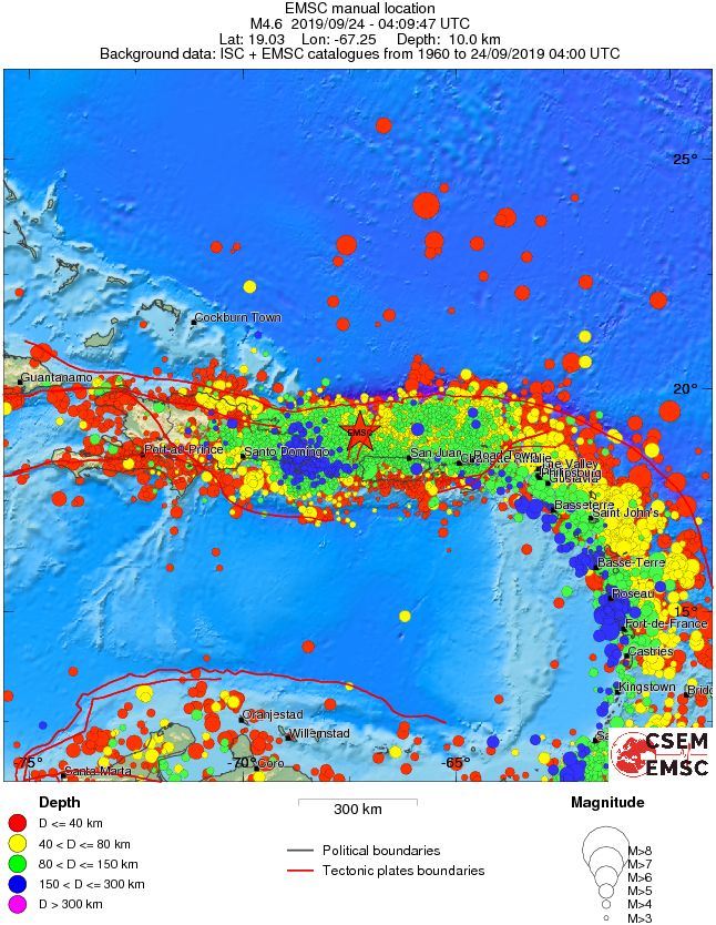 wide historical seismicity