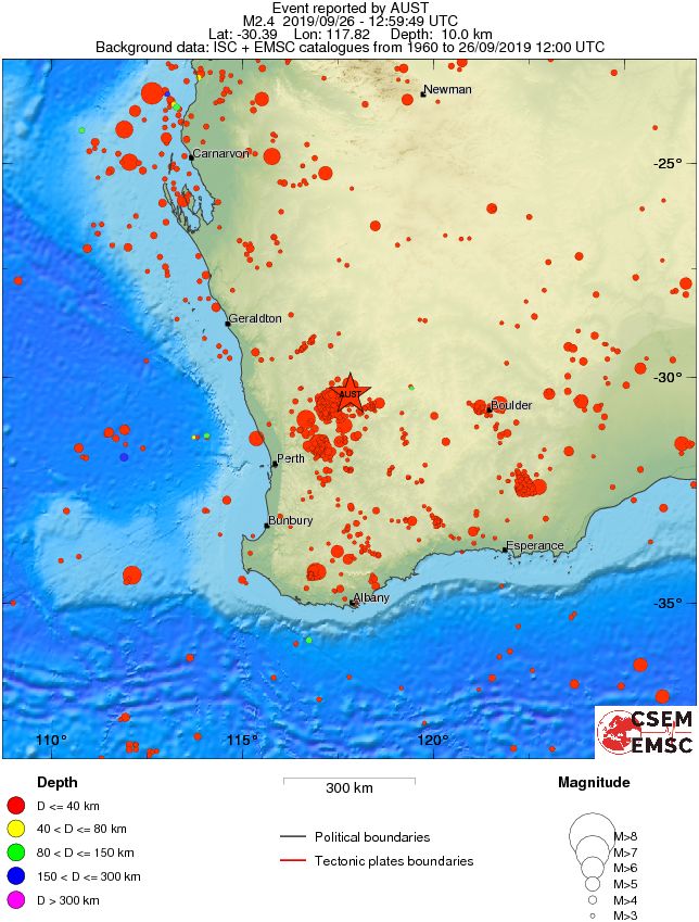 wide historical seismicity