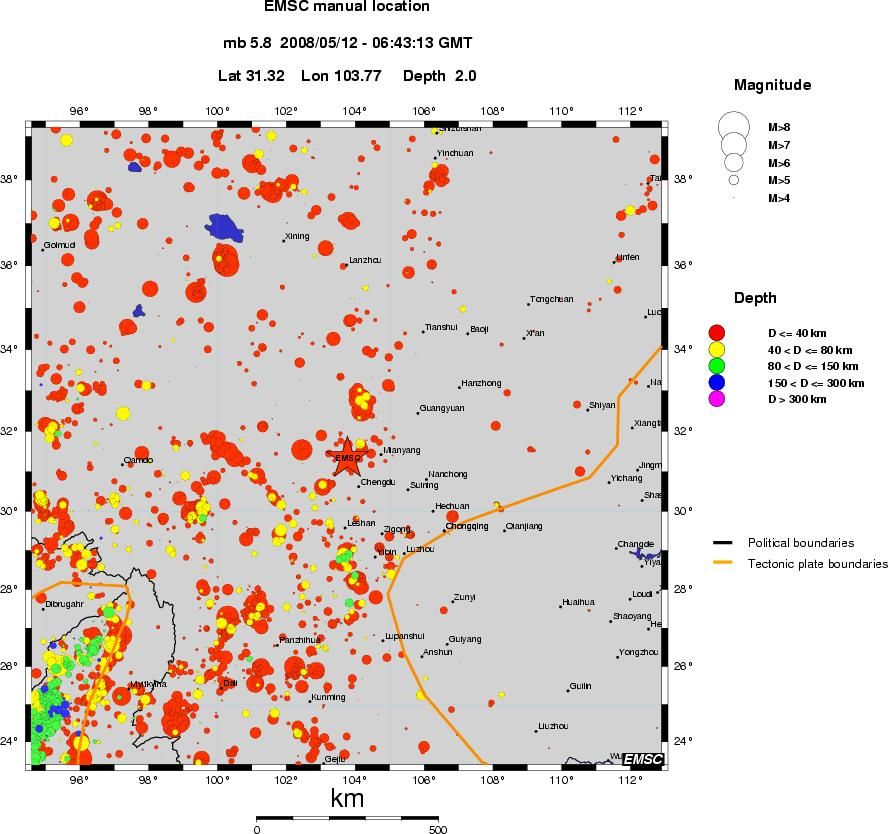 wide historical seismicity