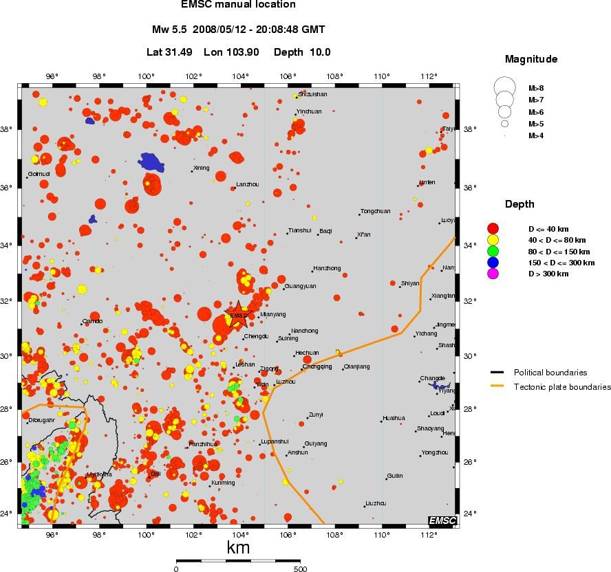 wide historical seismicity