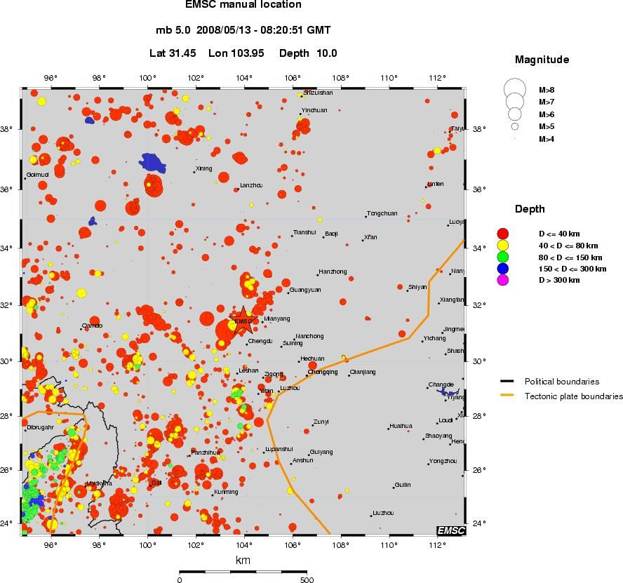 wide historical seismicity