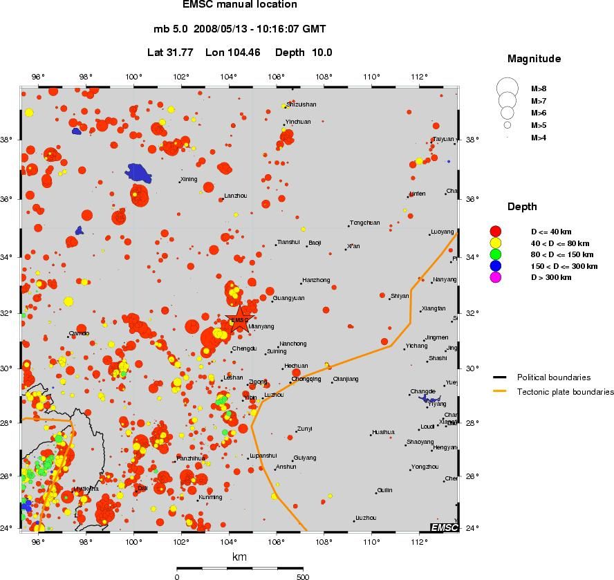 wide historical seismicity