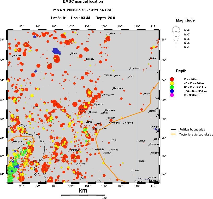 wide historical seismicity