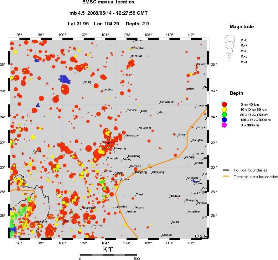 wide historical seismicity