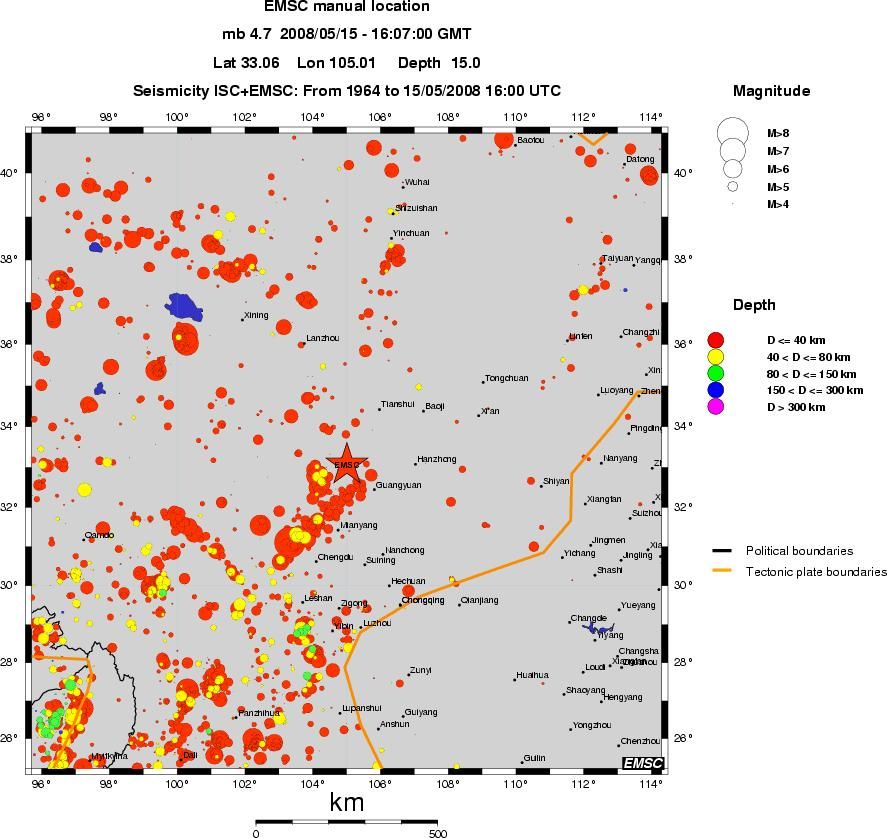 wide historical seismicity