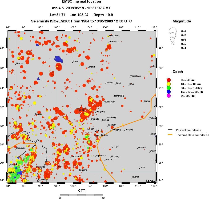 wide historical seismicity
