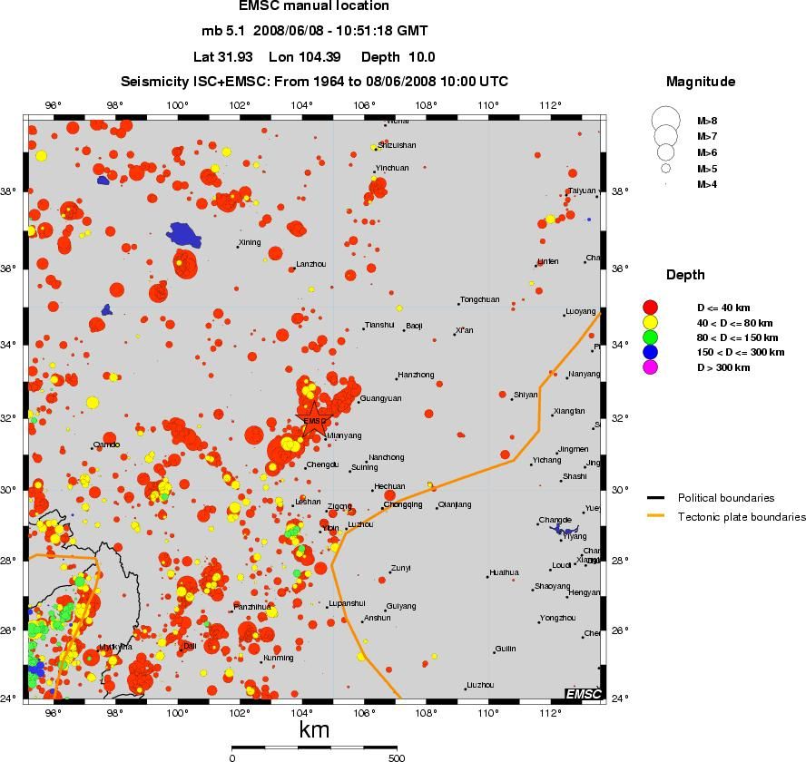 wide historical seismicity