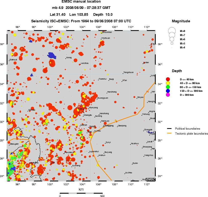 wide historical seismicity