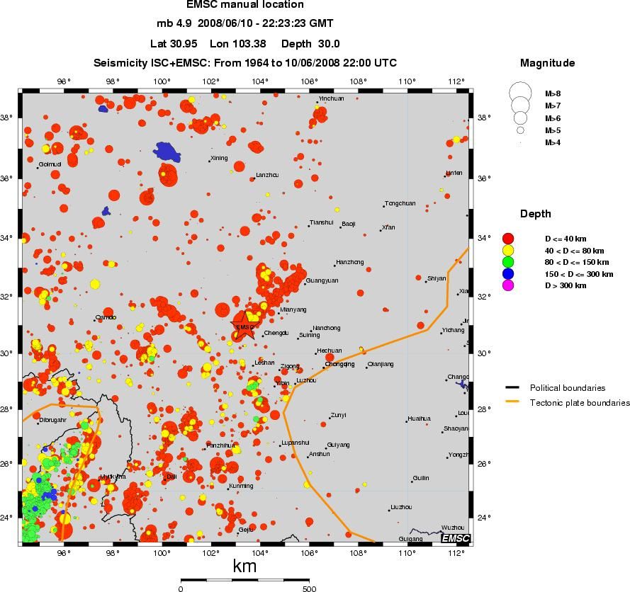wide historical seismicity
