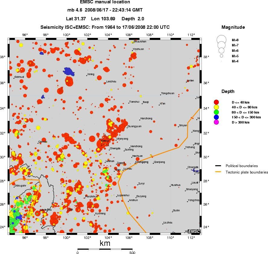 wide historical seismicity