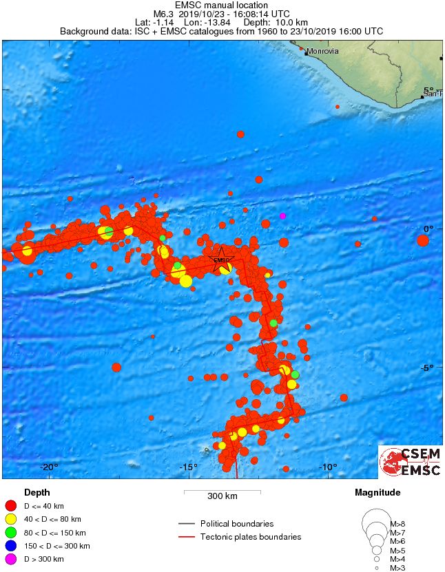 wide historical seismicity