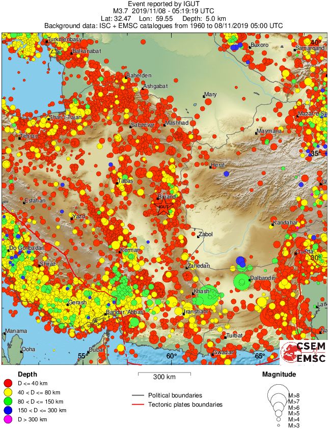 wide historical seismicity