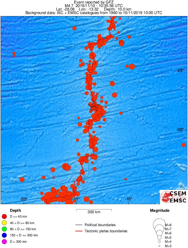 wide historical seismicity