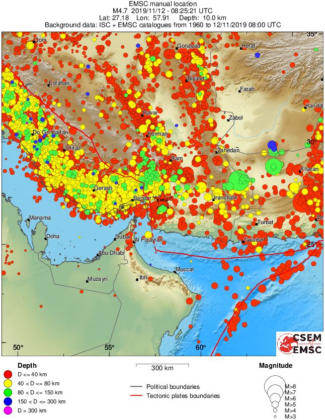 wide historical seismicity