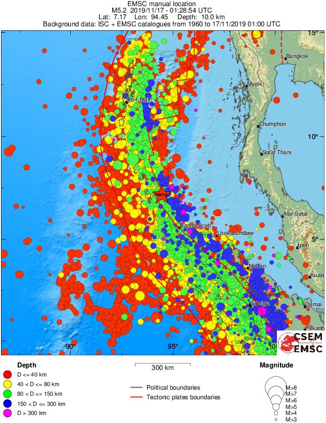 wide historical seismicity