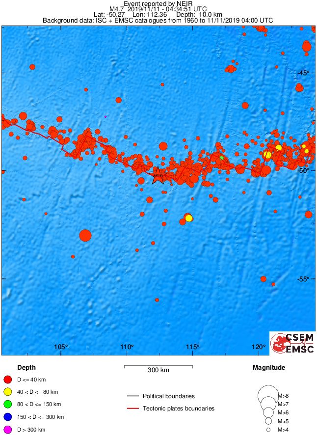 wide historical seismicity