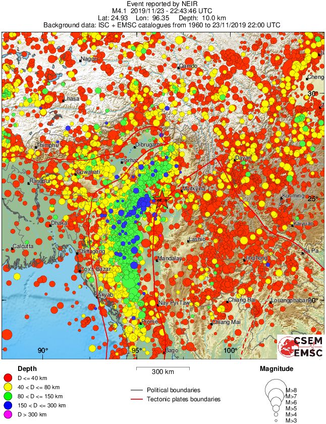 wide historical seismicity