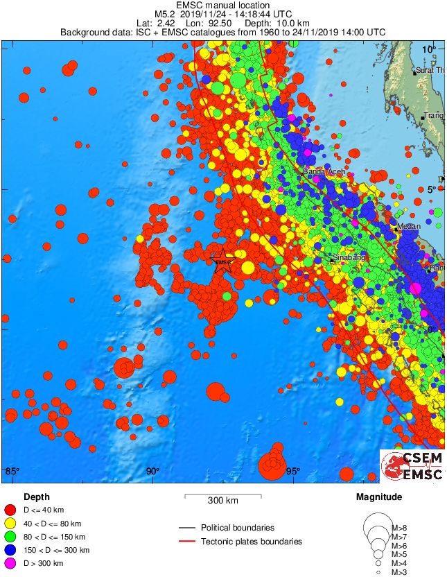 wide historical seismicity
