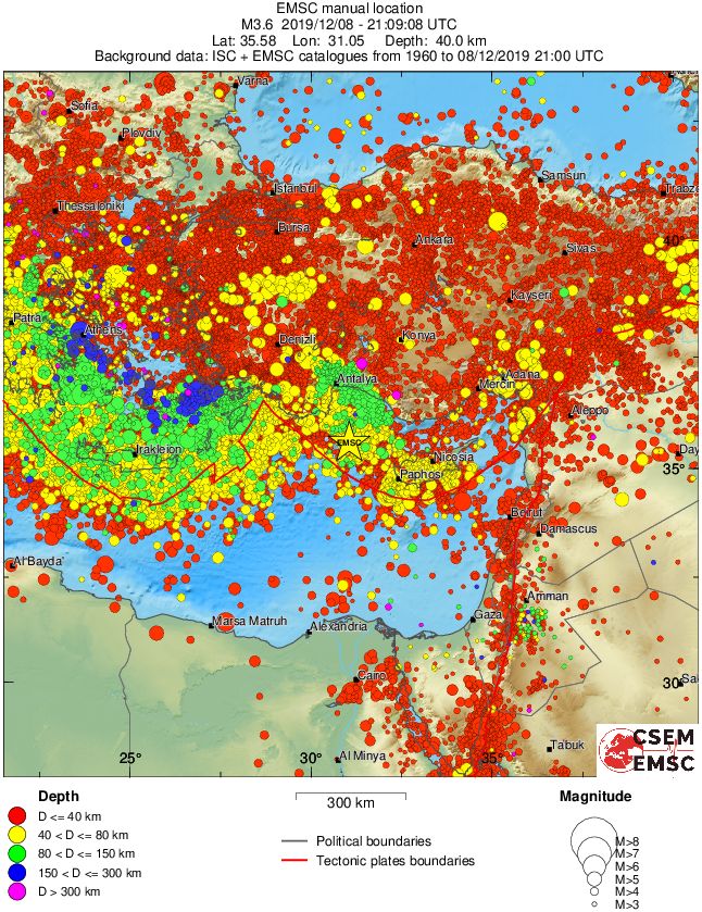 wide historical seismicity