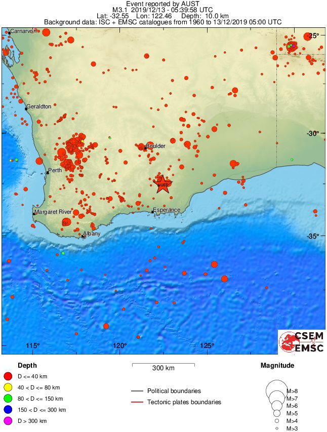 wide historical seismicity