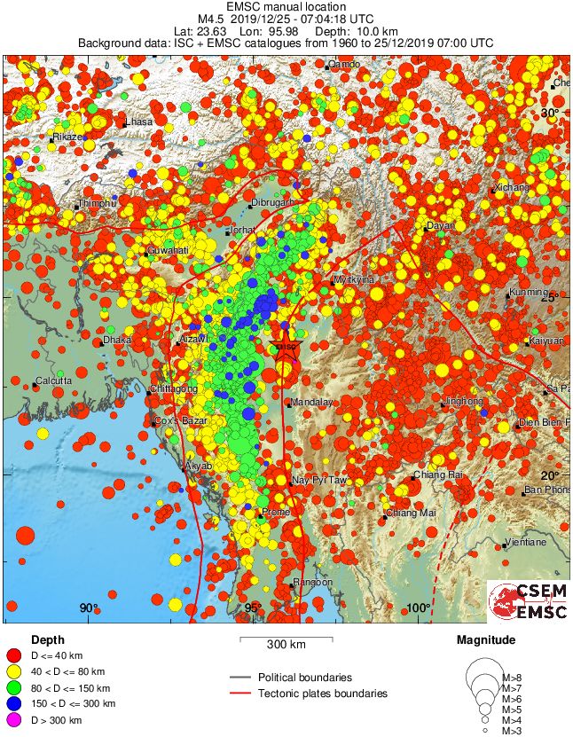 wide historical seismicity