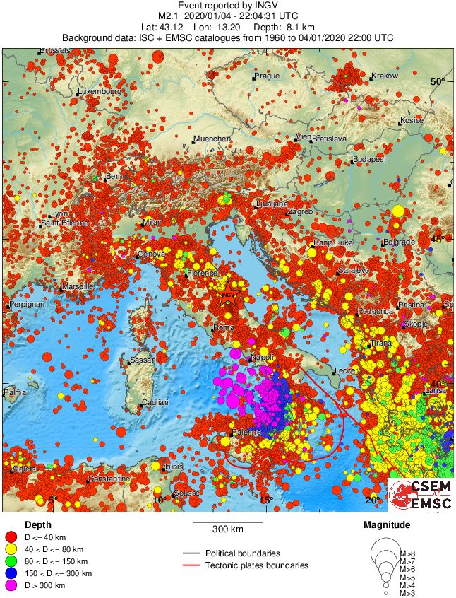 wide historical seismicity
