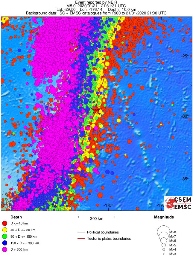 wide historical seismicity