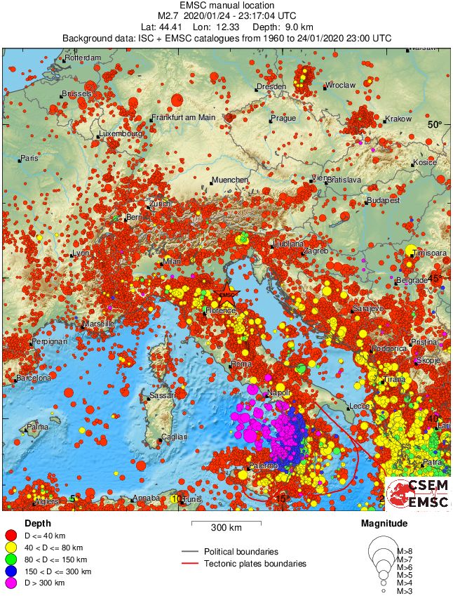 wide historical seismicity
