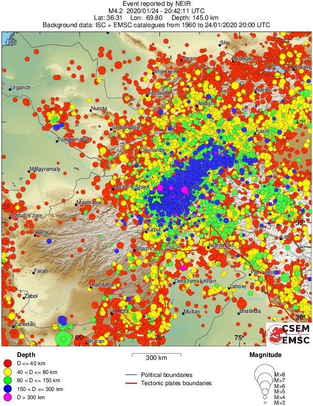 wide historical seismicity