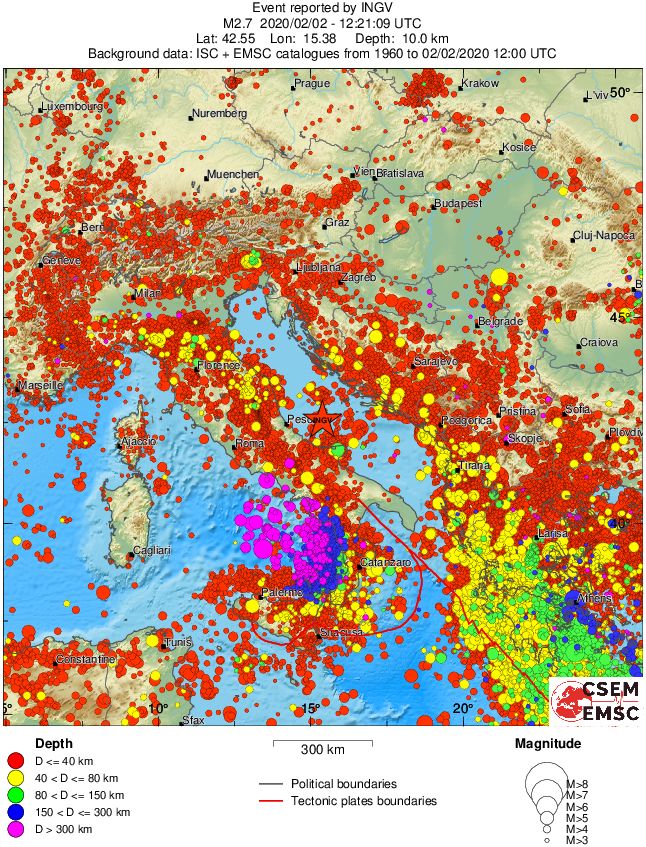 wide historical seismicity