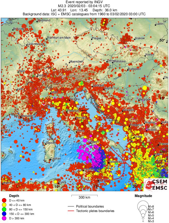 wide historical seismicity
