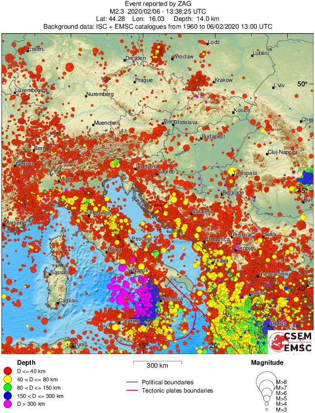 wide historical seismicity