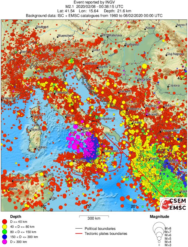 wide historical seismicity
