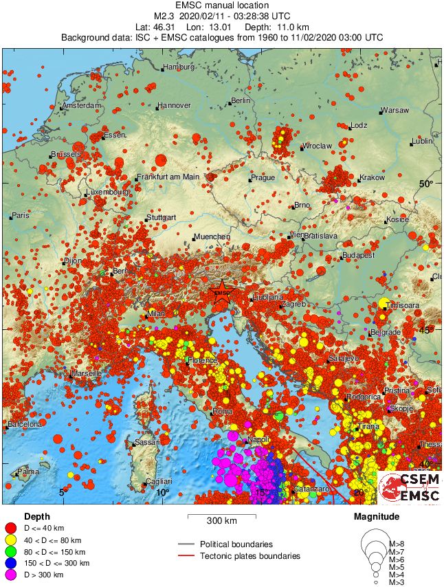 wide historical seismicity